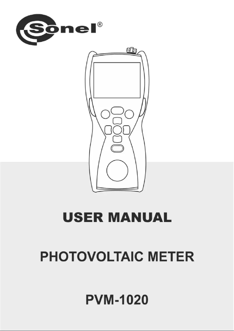 Image de la première page du manuel de l'appareil PVM-1020