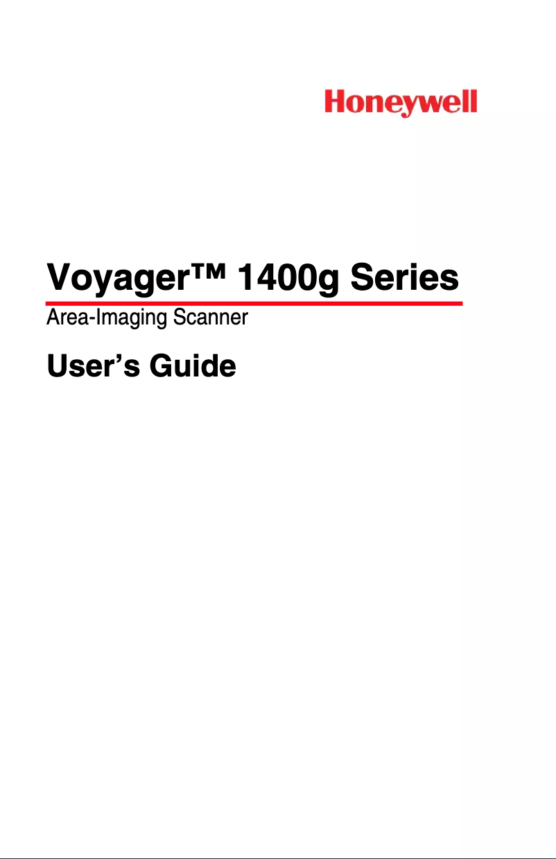 Page 1 de la notice Manuel utilisateur Honeywell Voyager 1400g
