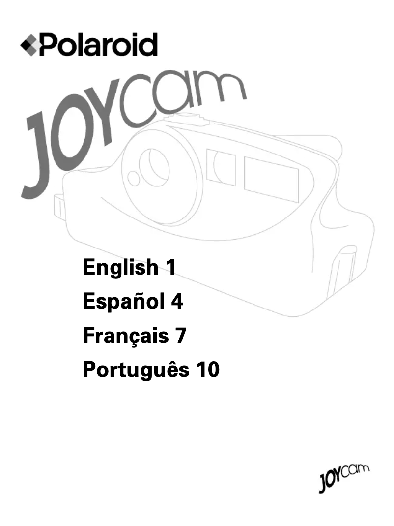 Page 1 de la notice Manuel utilisateur Polaroid JoyCam 500