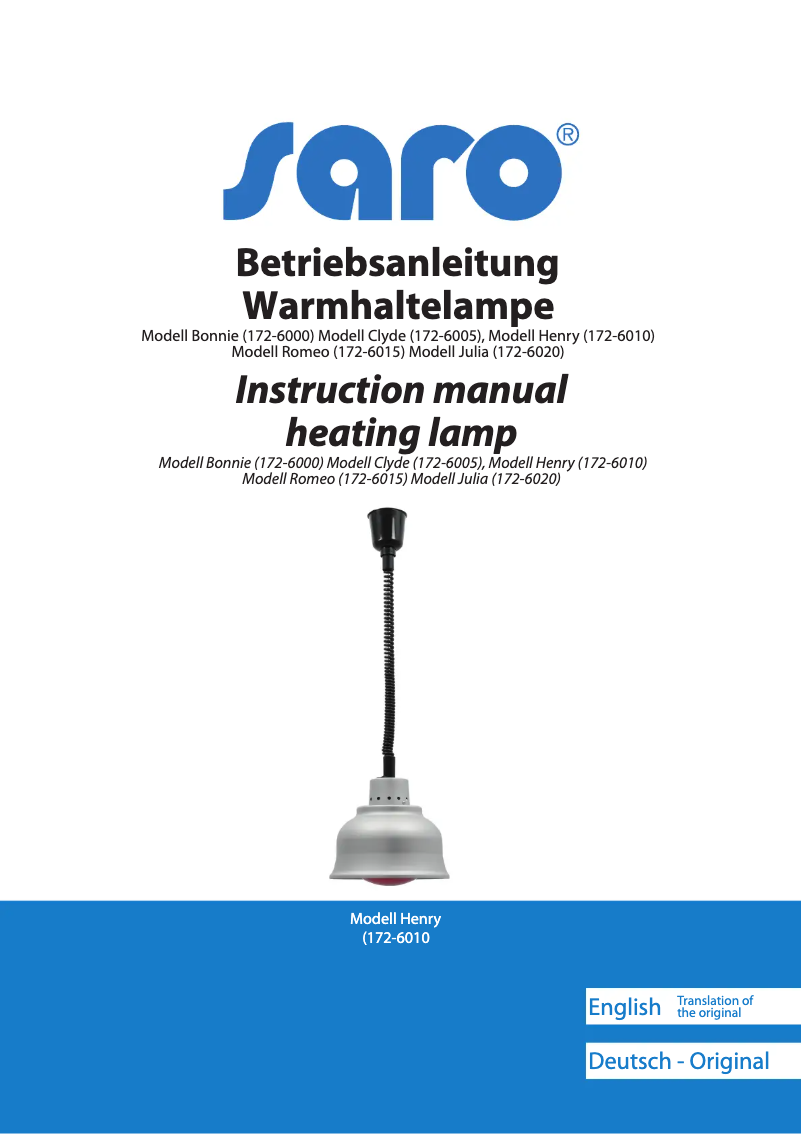 Image de la première page du manuel de l'appareil Julia