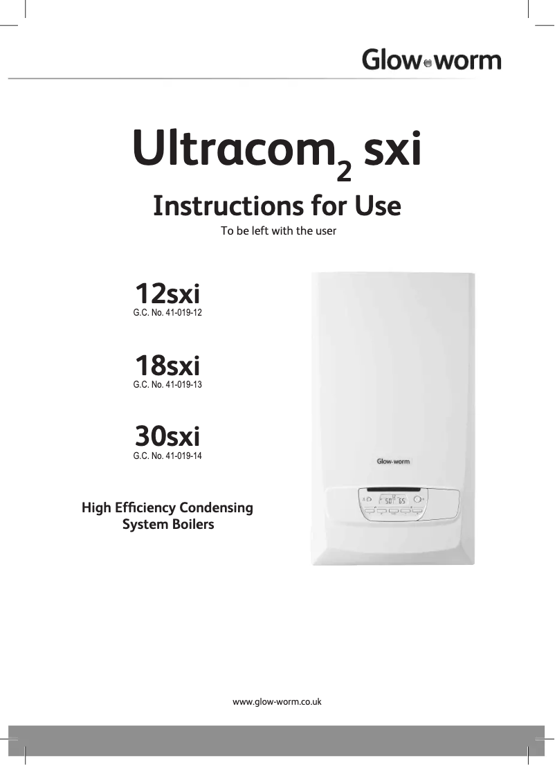 Image de la première page du manuel de l'appareil Ultracom2 12sxi