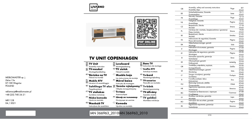 Page n°1 - Manuel utilisateur Livarno Lux IAN 366963