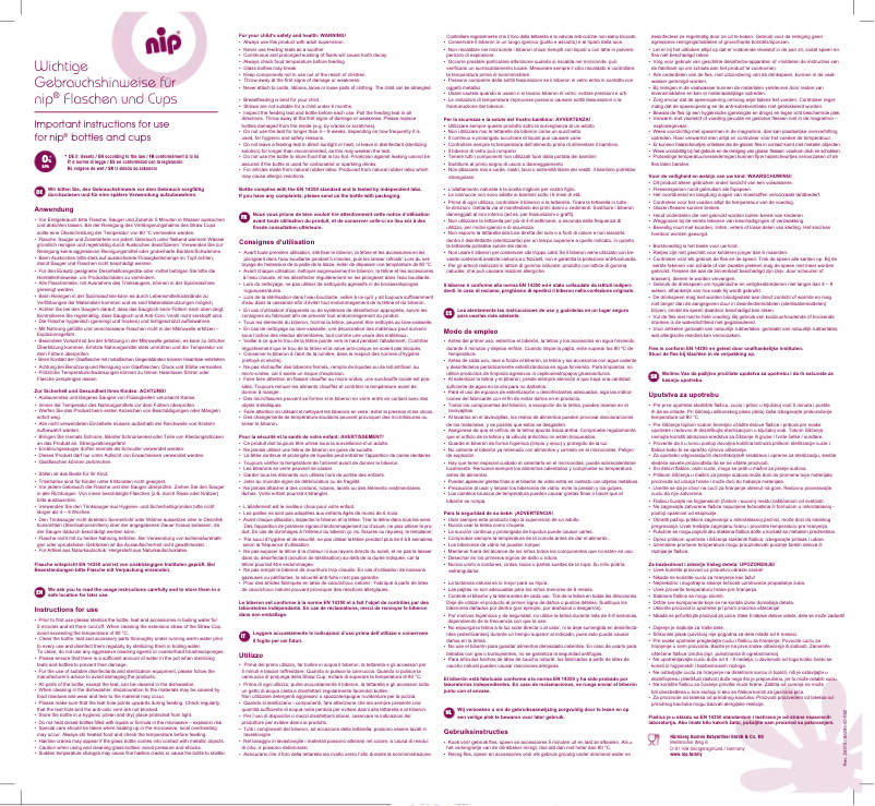 Image de la première page du manuel de l'appareil Trendy