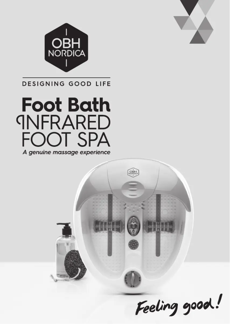 Page n°1 - Manuel utilisateur OBH Nordica Infrared Foot Spa 6063