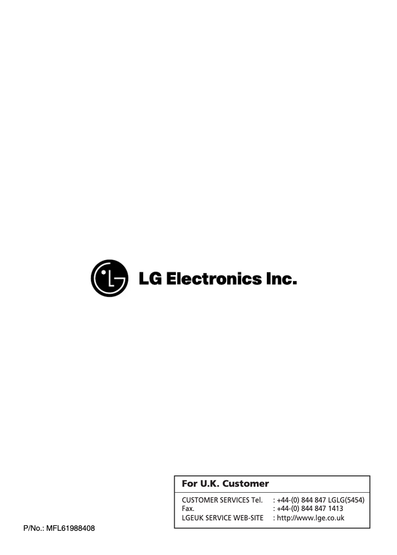 Page n°1 - Manuel utilisateur LG F1060QD1