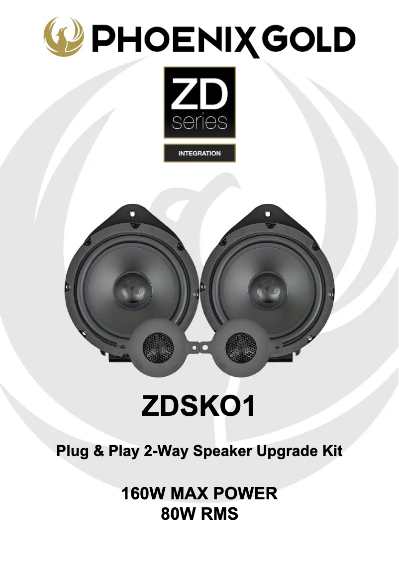 Page 1 de la notice Manuel utilisateur Phoenix Gold ZDSKO1