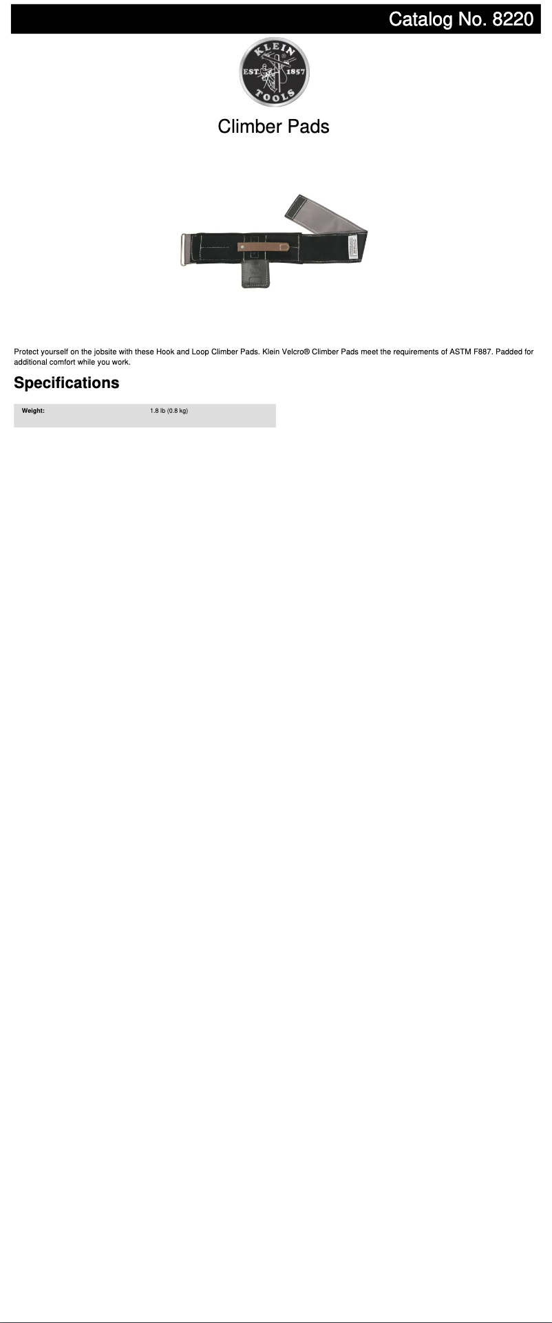 Image de la première page du manuel de l'appareil 8220