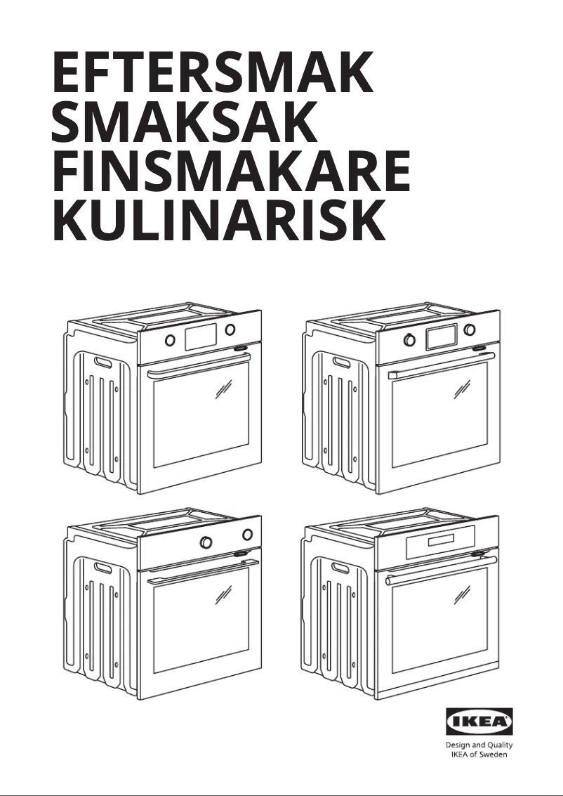 Page 1 de la notice Manuel utilisateur Ikea SMAKSAK 304.132.40
