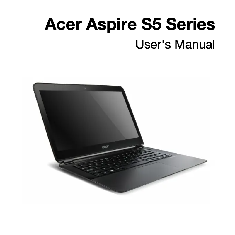 Página 1 del manual Manual de usuario Acer Aspire S5-391