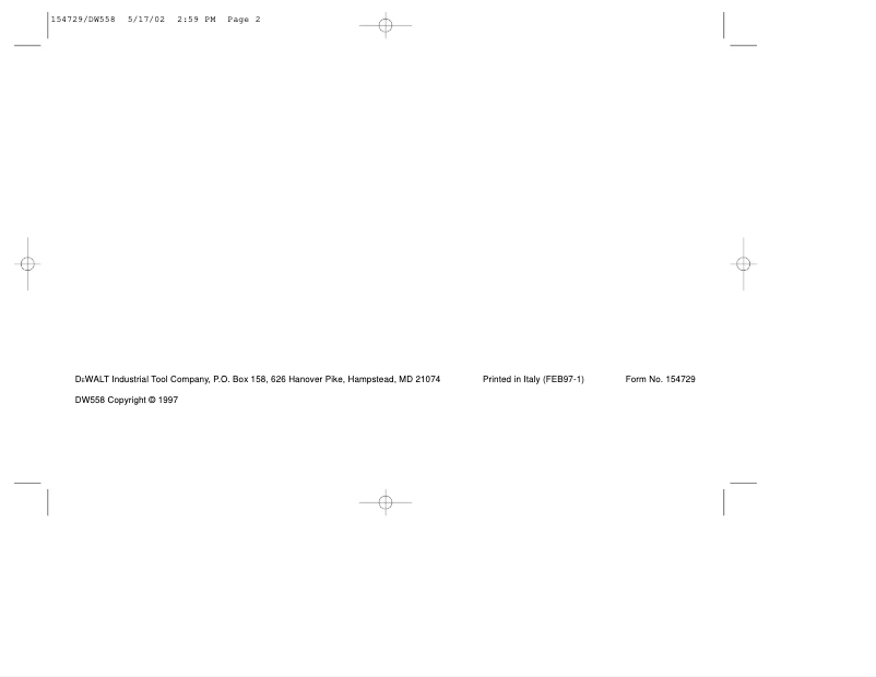 Page 1 de la notice Manuel utilisateur DeWalt D25211K