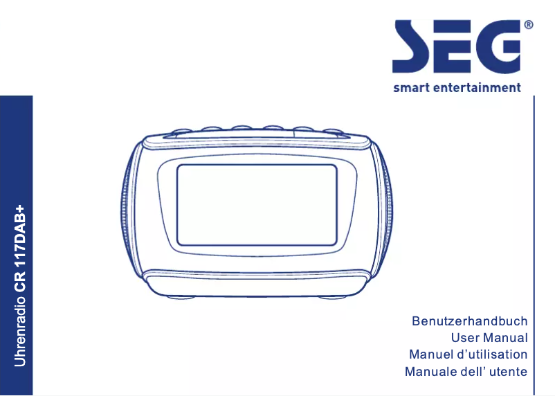 Page n°1 - Manuel utilisateur SEG CR 117 DAB+