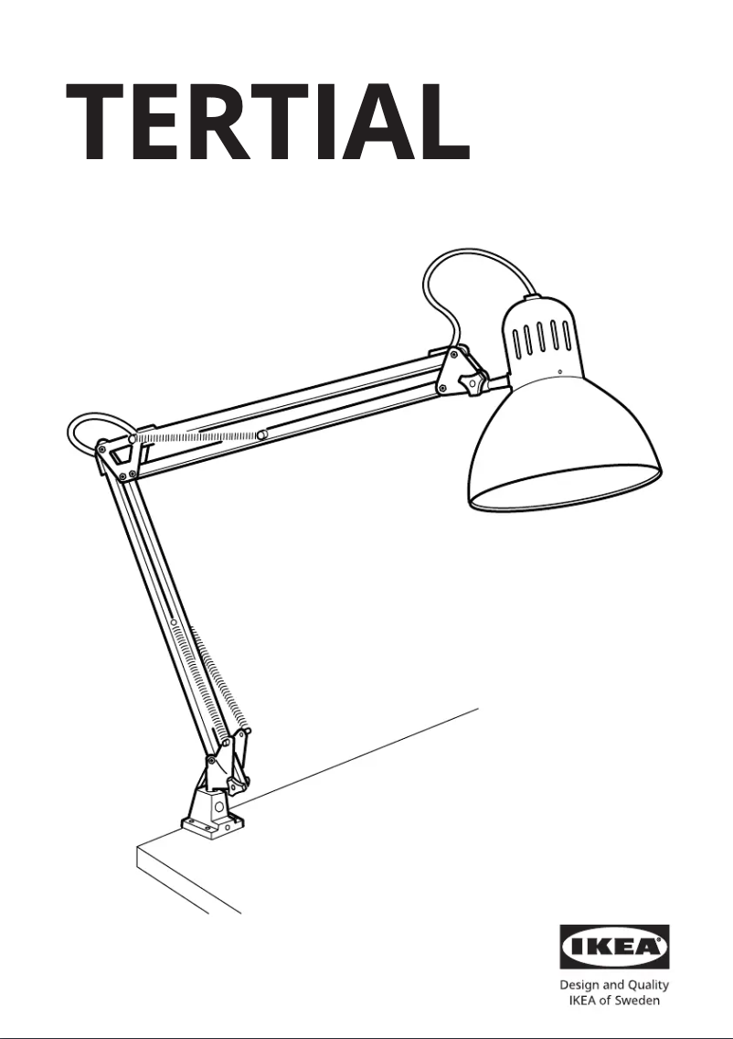 Image de la première page du manuel de l'appareil TERTIAL 005.443.89