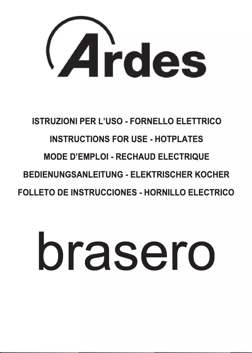 Imagen de la primera página del manual del dispositivo AR053