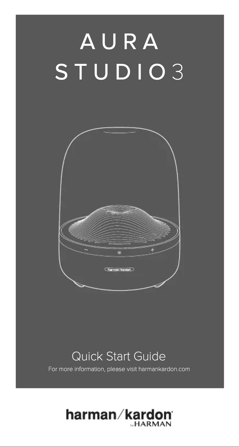 Page 1 de la notice Manuel utilisateur Harman Kardon Aura Studio 3