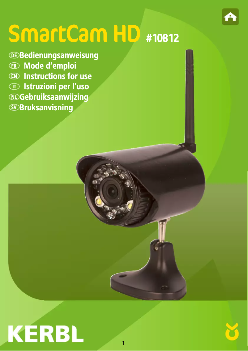 Image de la première page du manuel de l'appareil SmartCam HD