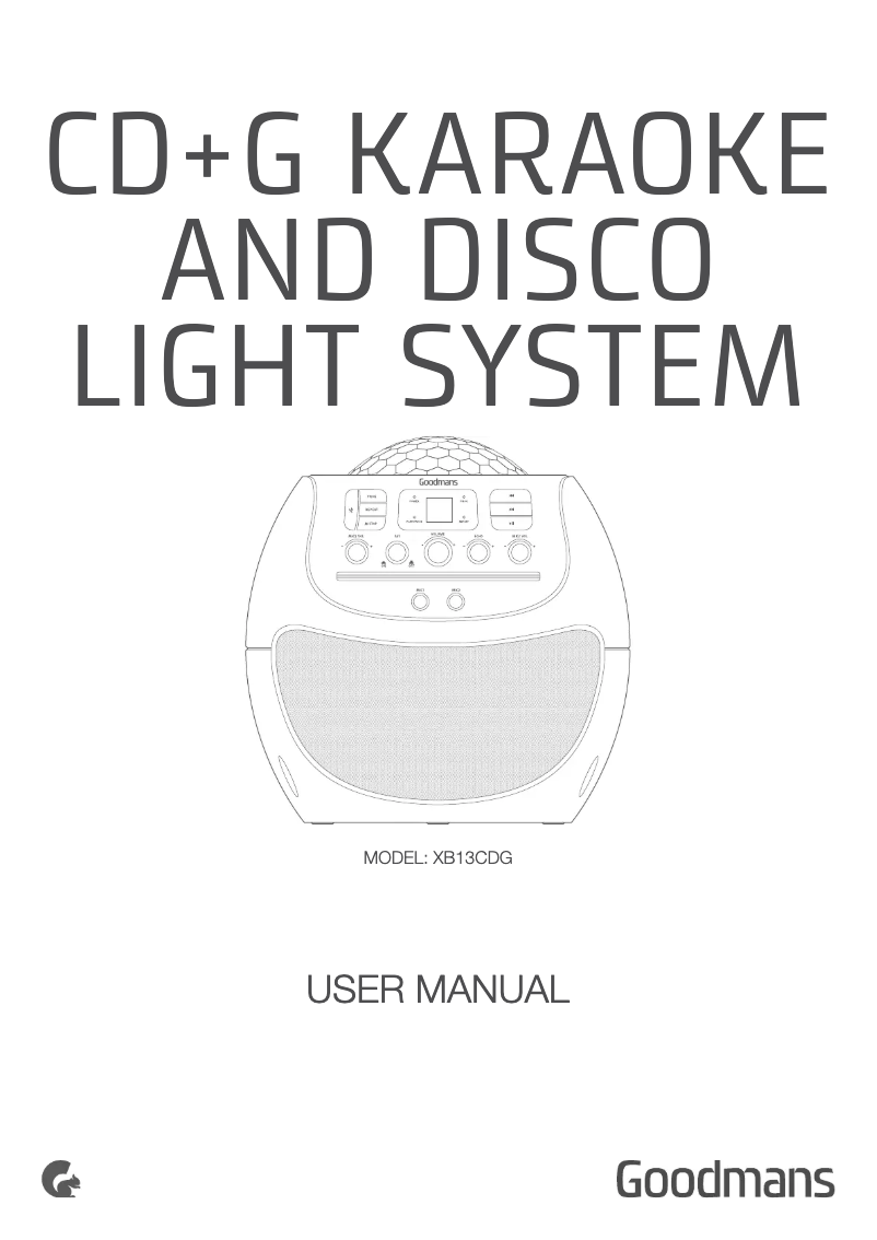 Image de la première page du manuel de l'appareil XXB13CDGRED