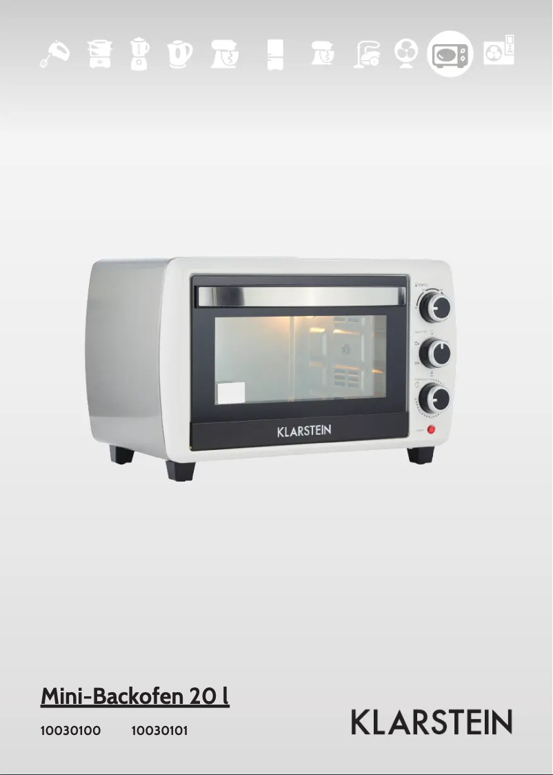 Page 1 de la notice Manuel utilisateur Klarstein Mini 10030100