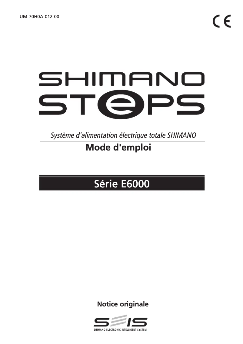 Page n°1 - Manuel utilisateur Shimano SM-BME61
