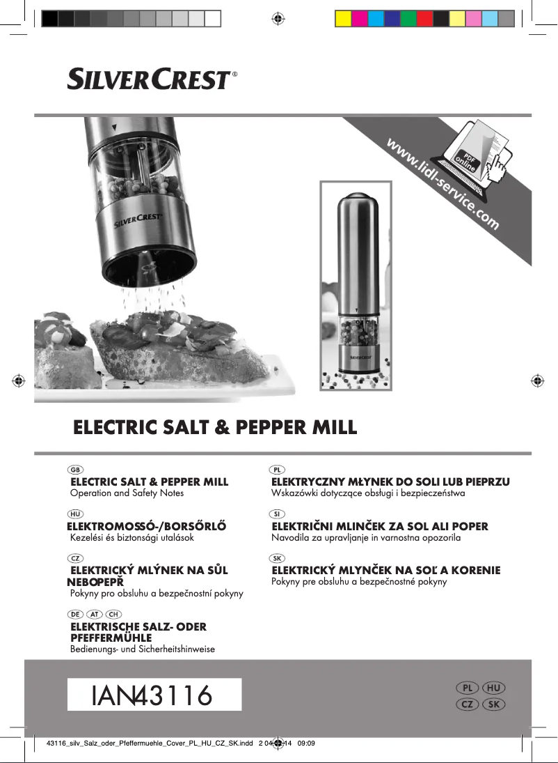 Image de la première page du manuel de l'appareil IAN 43116