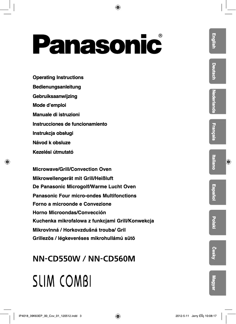 Image de la première page du manuel de l'appareil NN-CD550W