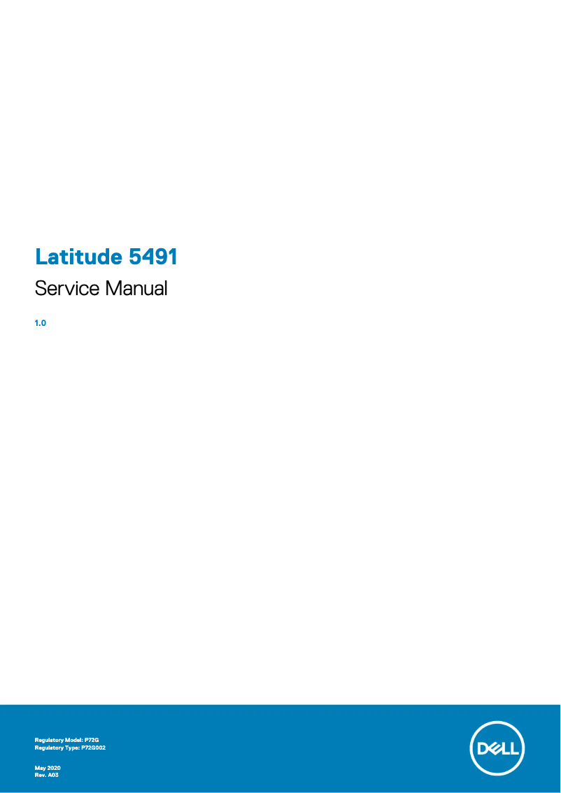 Page n°1 - Manuel utilisateur Dell Latitude 5491