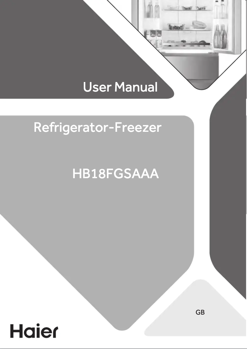 Image de la première page du manuel de l'appareil HB18FGSAAA Easy Access