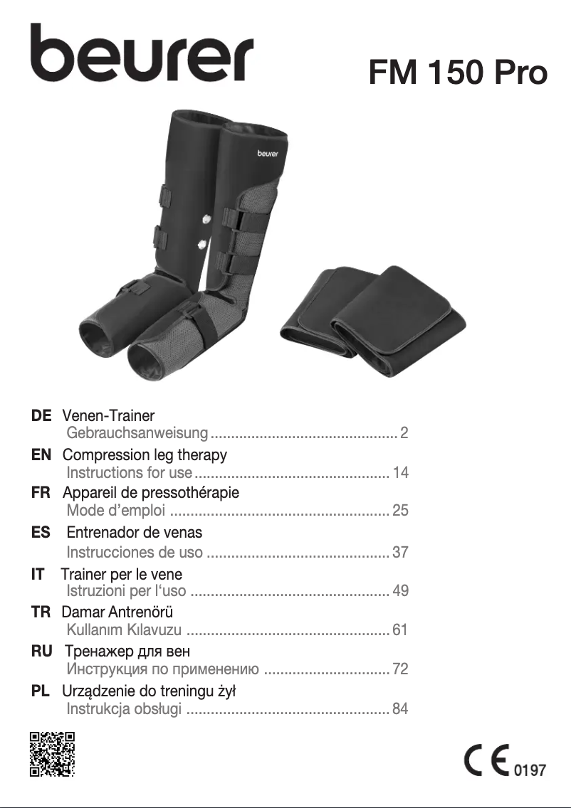Image de la première page du manuel de l'appareil FM 150