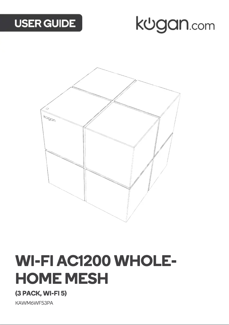 Page n°1 - Manuel utilisateur Kogan KAWM6WF53PA