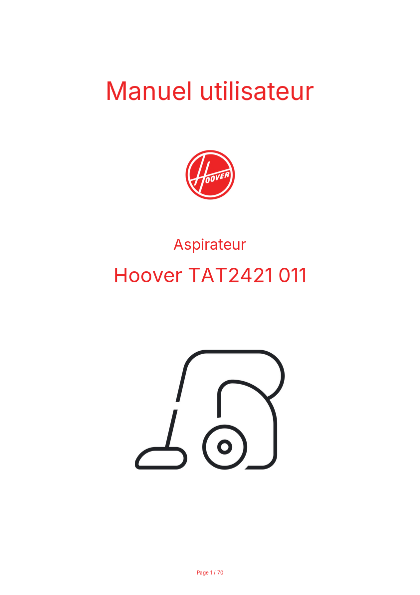 Image de la première page du manuel de l'appareil TAT2421 011