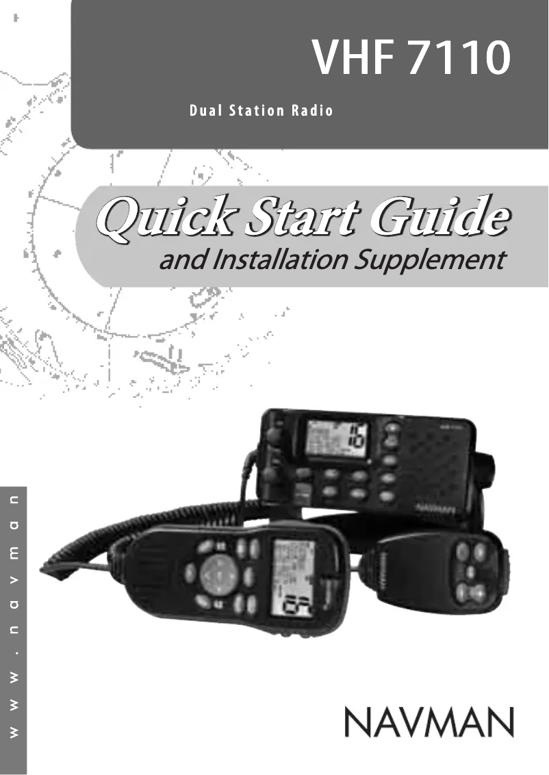 Page 1 de la notice Manuel utilisateur Navman VHF 7110