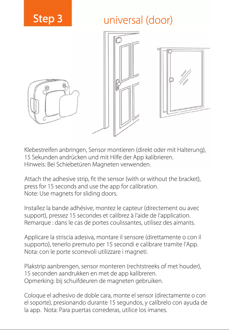 Page n°1 - Manuel utilisateur Gigaset Universal Sensor ONE X