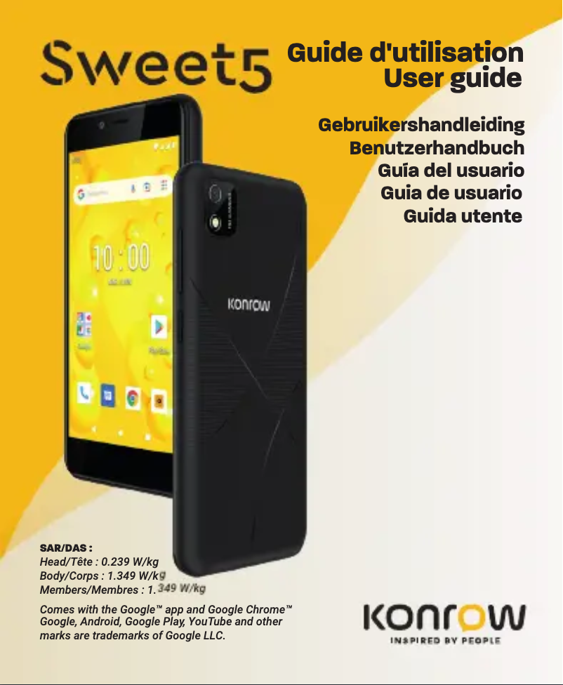 Page n°1 - Manuel utilisateur Konrow Sweet 5