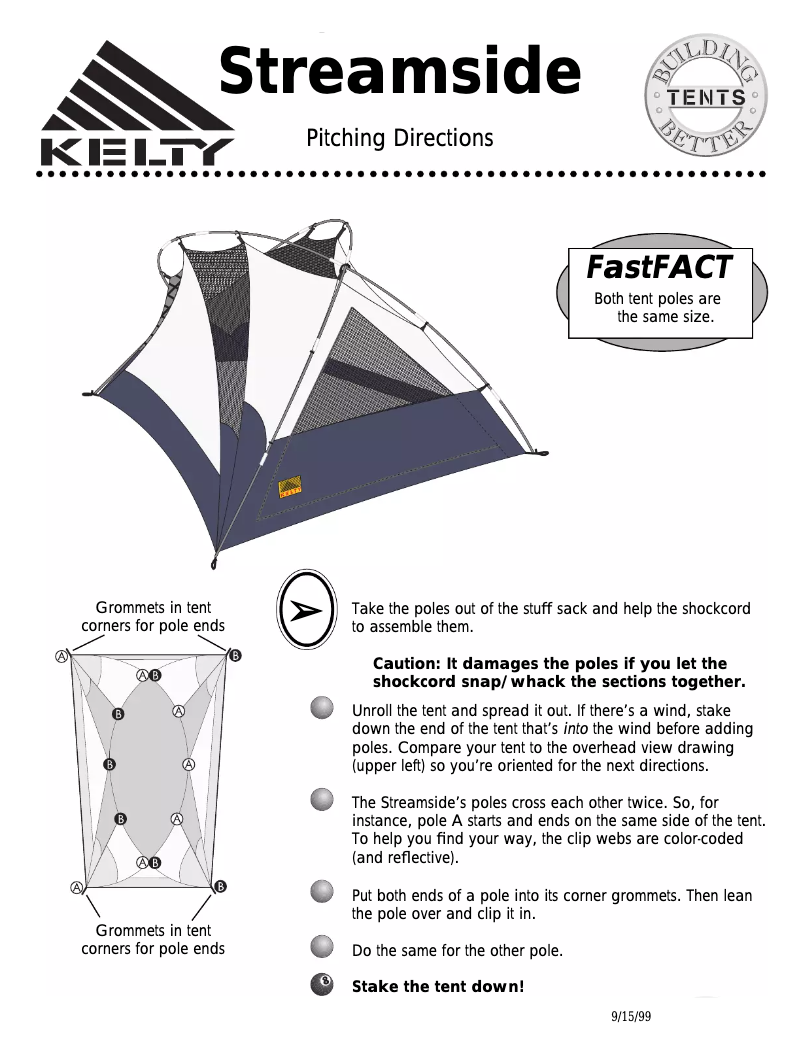 Page n°1 - Manuel utilisateur Kelty Streamside 2