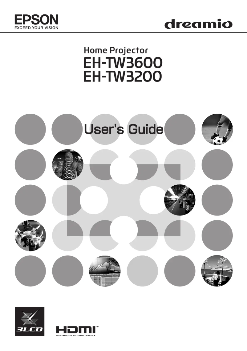 Imagen de la primera página del manual del dispositivo EH-TW3600 Dreamio