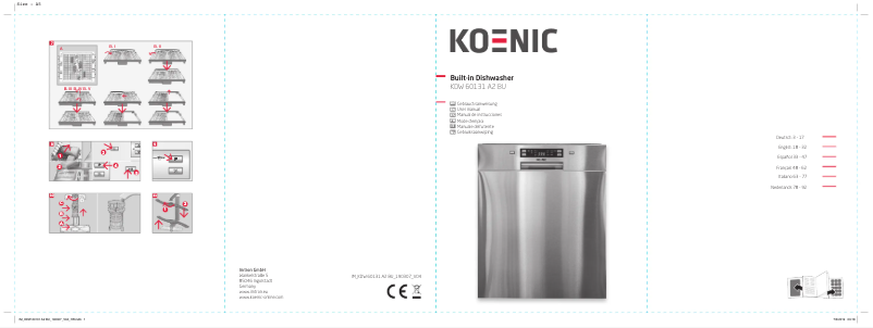 Page n°1 - Manuel utilisateur Koenic KDW 60131 A2 BU