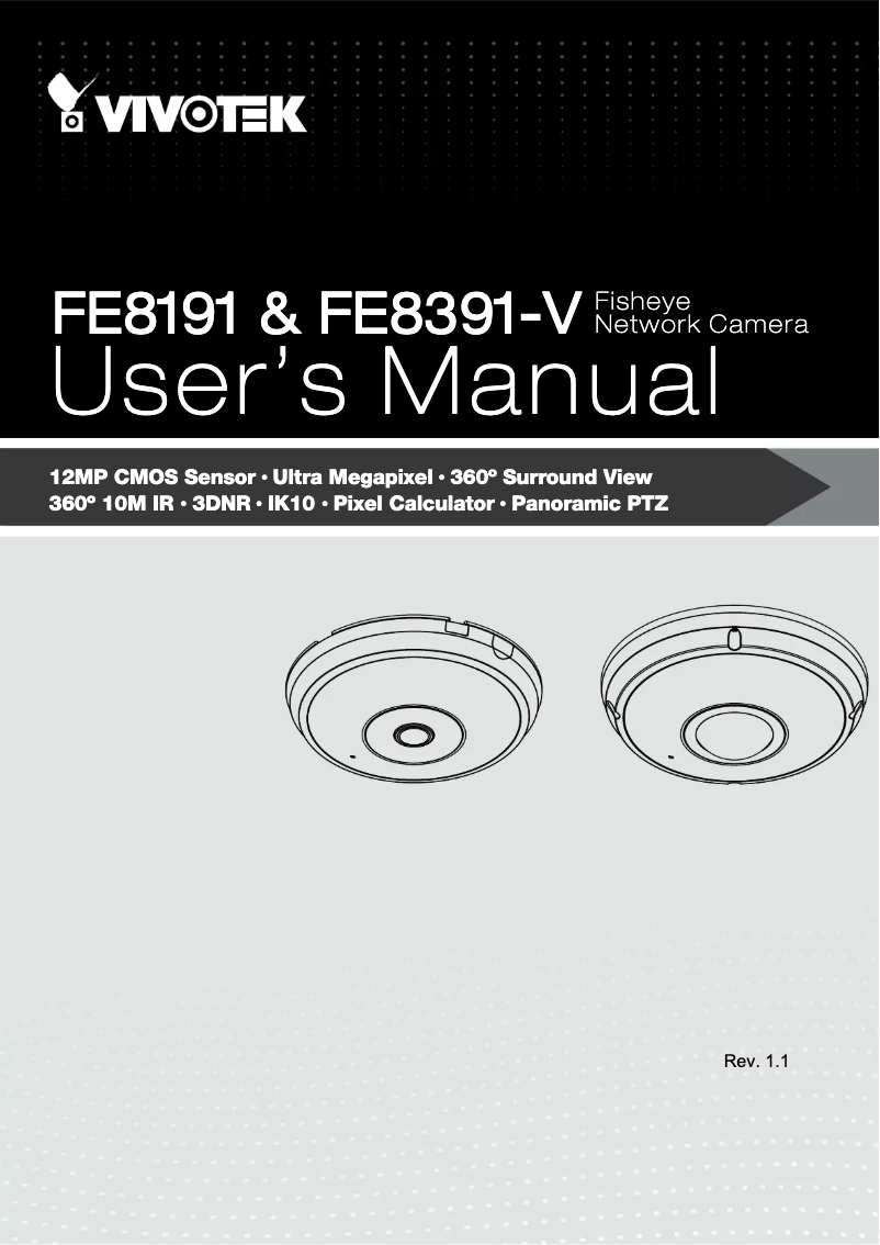 Image de la première page du manuel de l'appareil FE8391-V