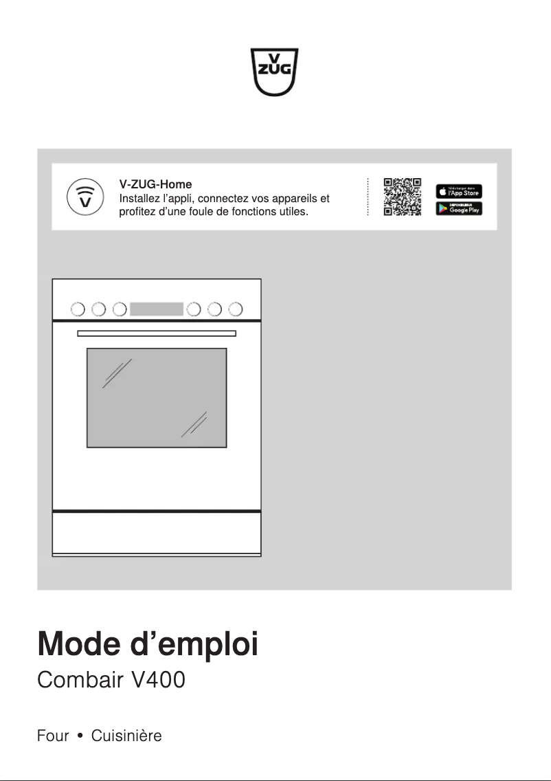 Image de la première page du manuel de l'appareil Combair V400