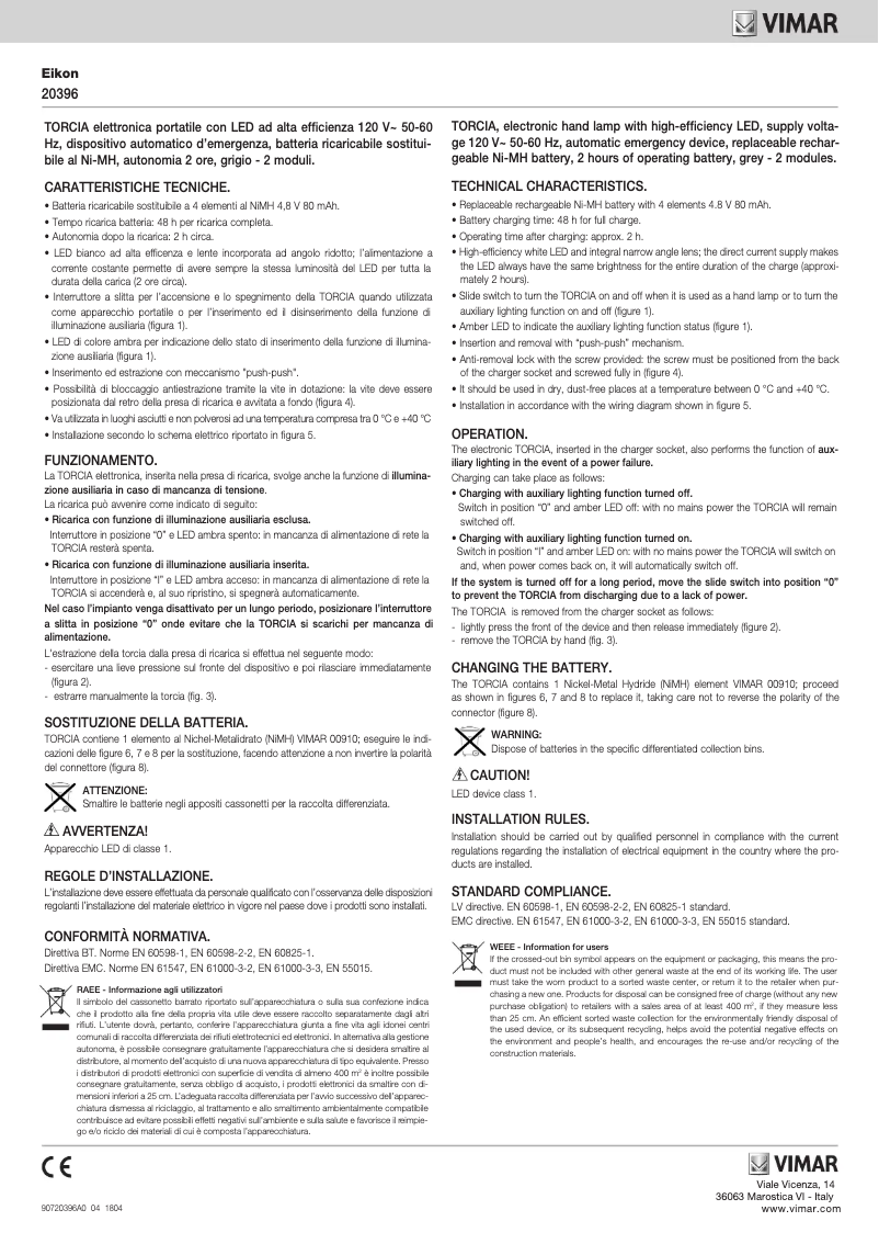 Image de la première page du manuel de l'appareil 20396