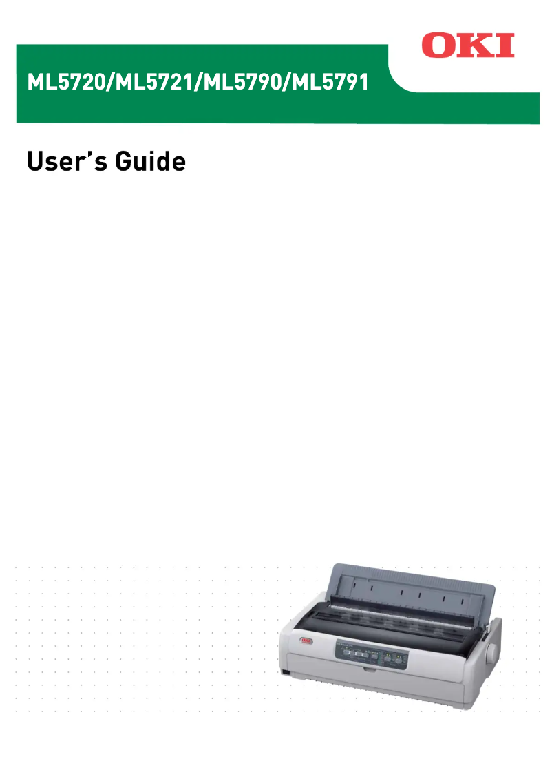 Page n°1 - Manuel utilisateur OKI ML5790eco