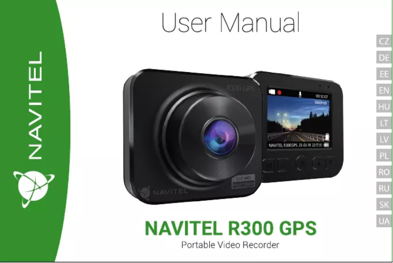 Image de la première page du manuel de l'appareil R300 GPS