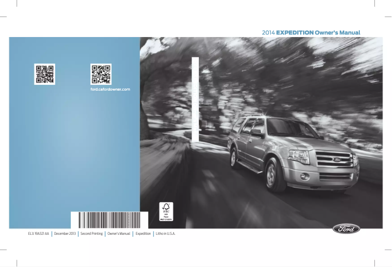 Page n°1 - Manuel utilisateur Ford Expedition (2014)
