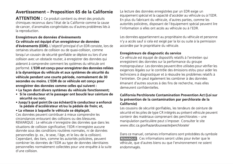 Image de la première page du manuel de l'appareil TLX (2015)