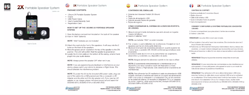 Page n°1 - Manuel utilisateur i.Sound DGIPOD-1559