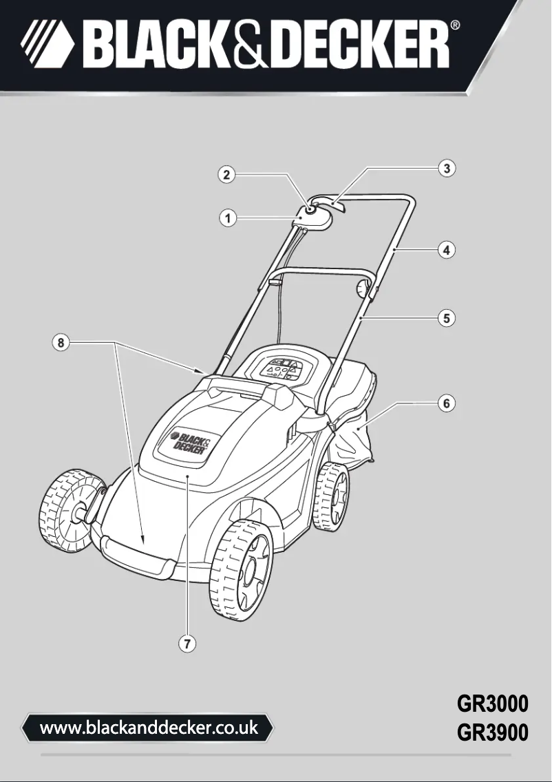 Page 1 de la notice Manuel utilisateur Black & Decker GR3900