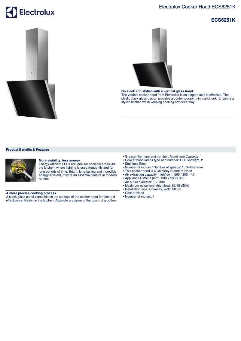 Page n°1 - Manuel utilisateur Electrolux ECS6251K