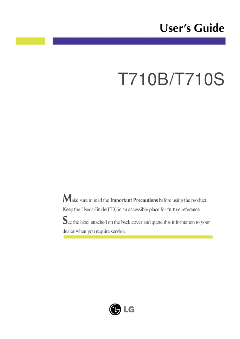 Imagen de la primera página del manual del dispositivo T710SK