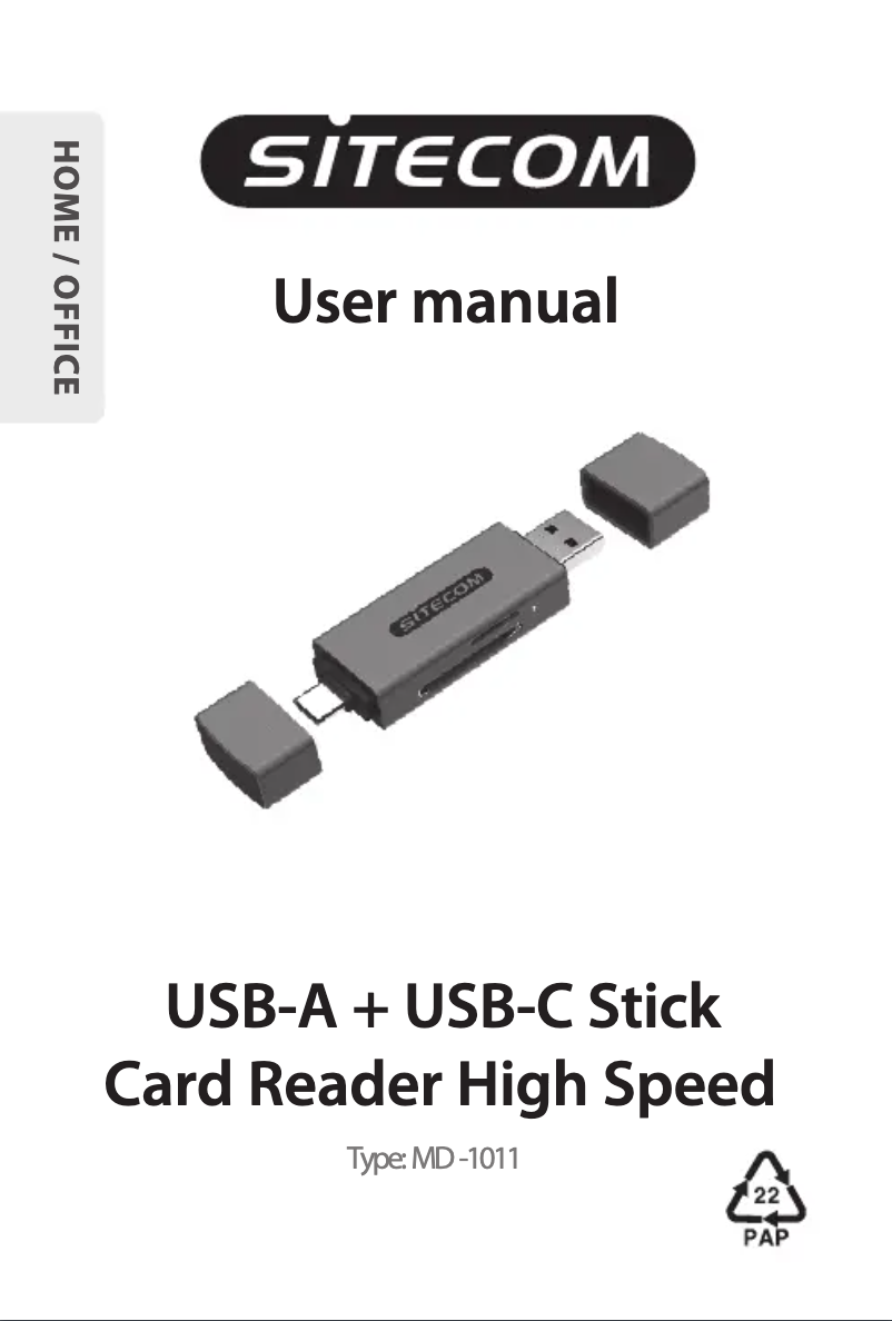 Image de la première page du manuel de l'appareil MD-1011