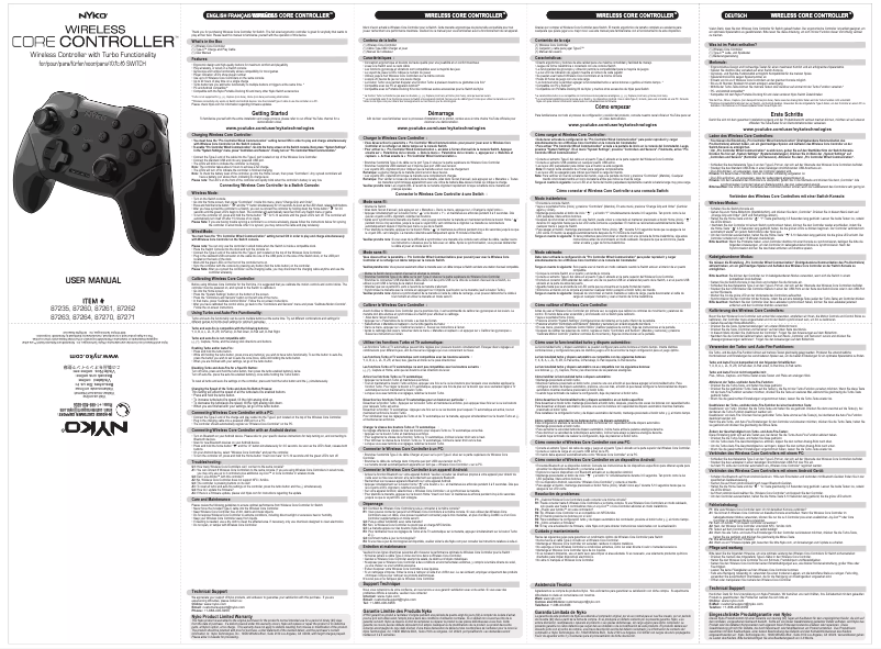 Image de la première page du manuel de l'appareil Core Controller 83069