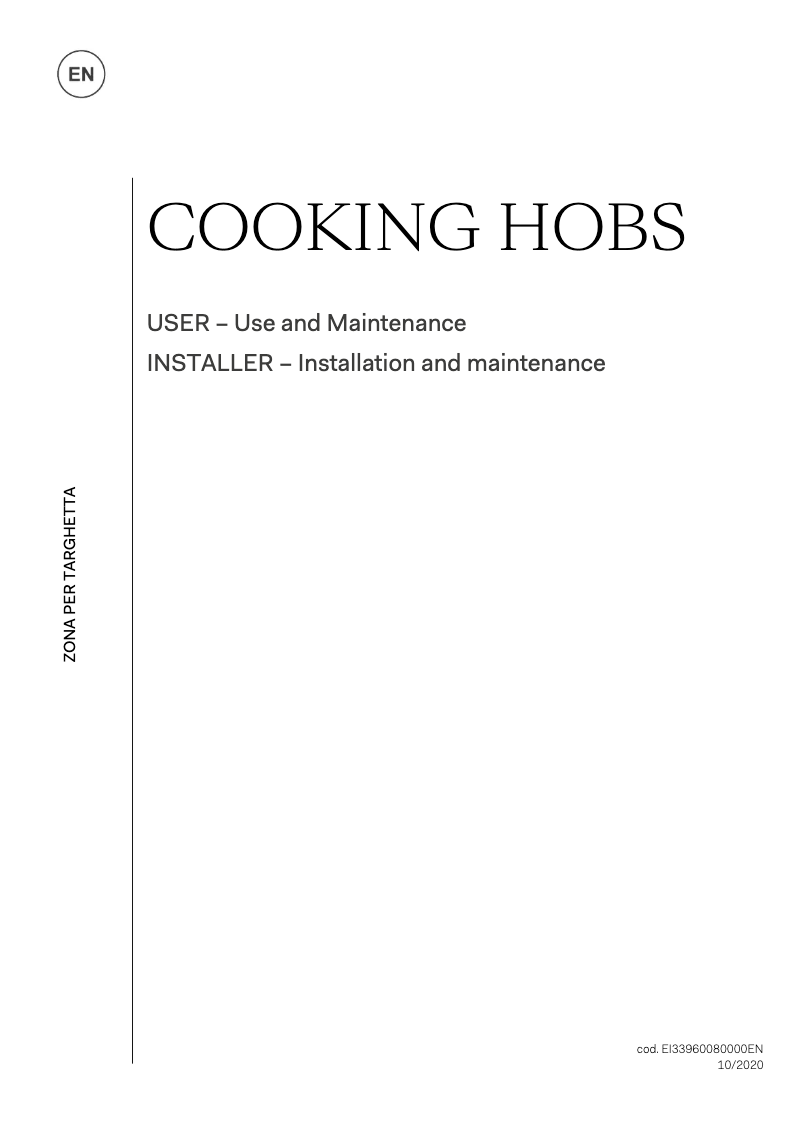 Page 1 de la notice Manuel utilisateur Ilve HPT95FD