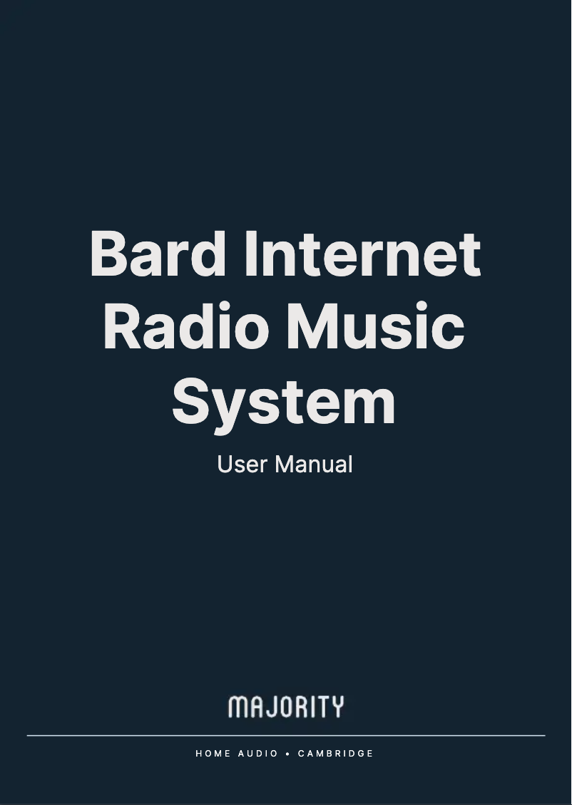 Image de la première page du manuel de l'appareil Bard